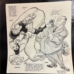 "WILLARD MULLIN" Sports Illustration Poster